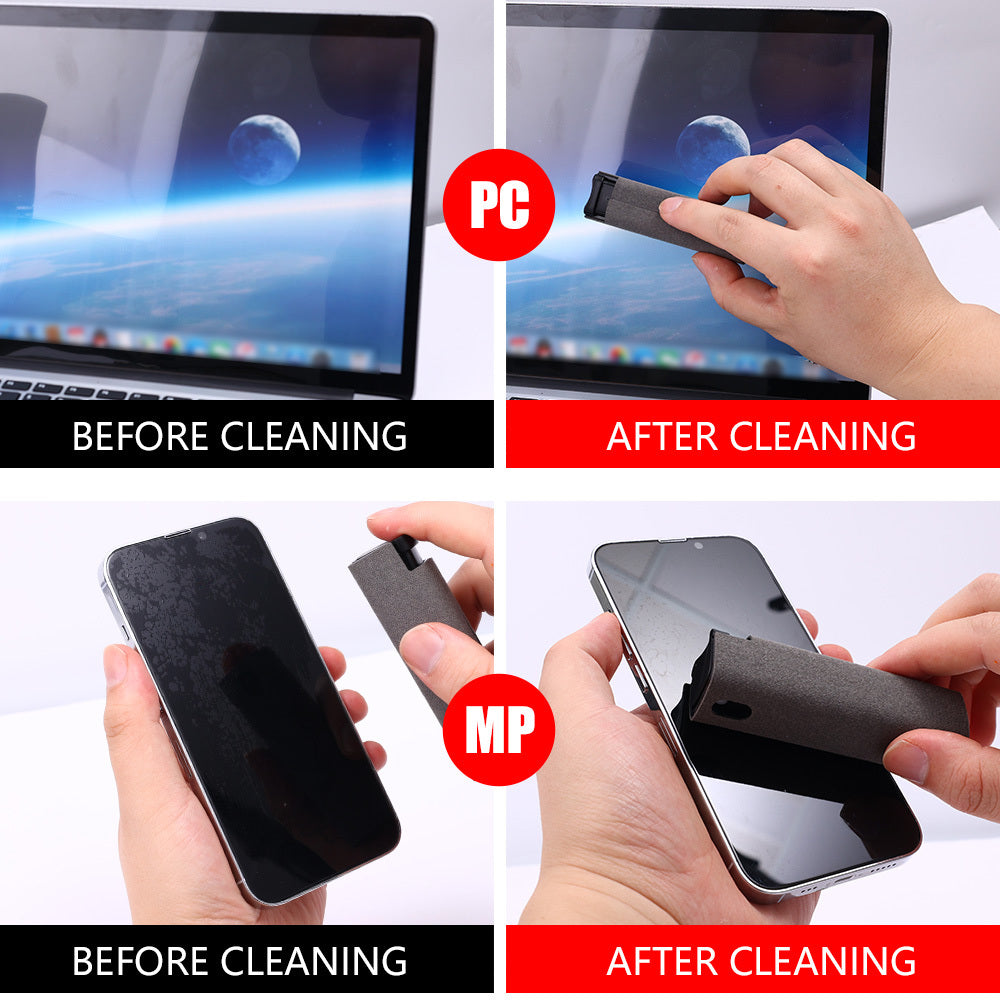 2-in-1 Screen Cleaner & Storage Set for Phones & Laptops